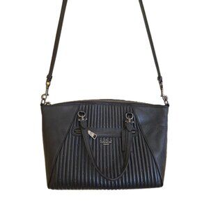 Coach Black Leather Shoulder Bag